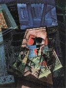 The still life in front of Window Juan Gris